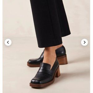 Alohas Roxanne Black Loafers Size 40